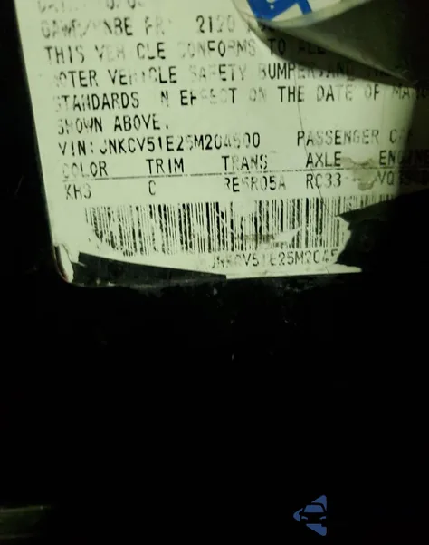 2005 Infiniti G35 from USA, damaged, VIN JNKCV51E25M204500